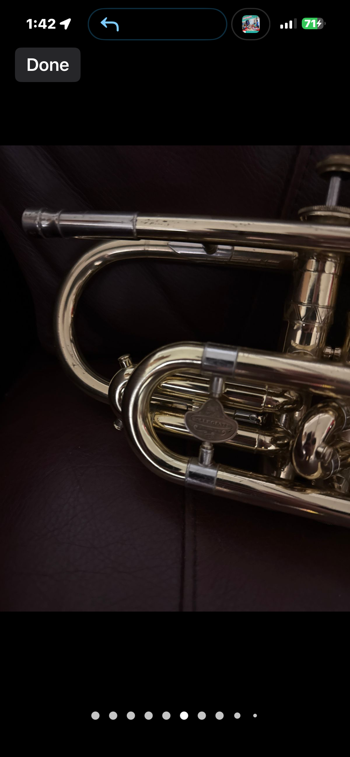 Holton Collegiate Bb cornet SN 424848