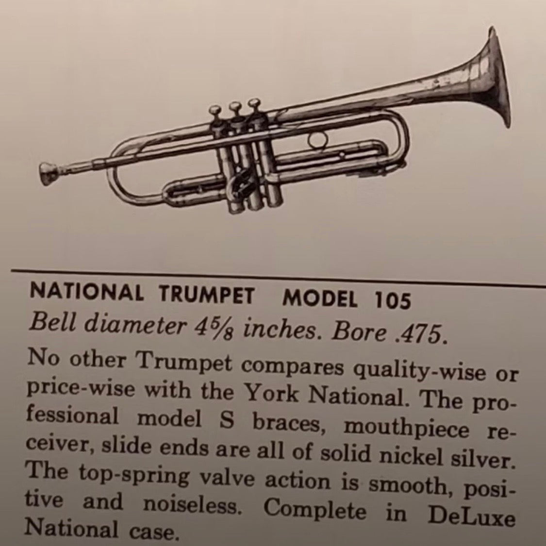 York National Bb trumpet SN 197094