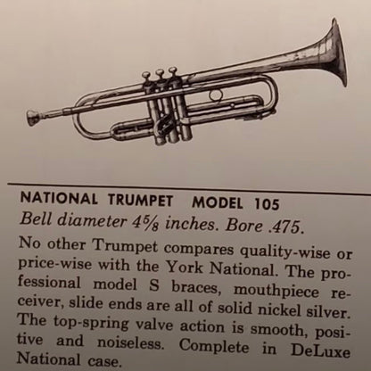 York National Bb trumpet SN 197094