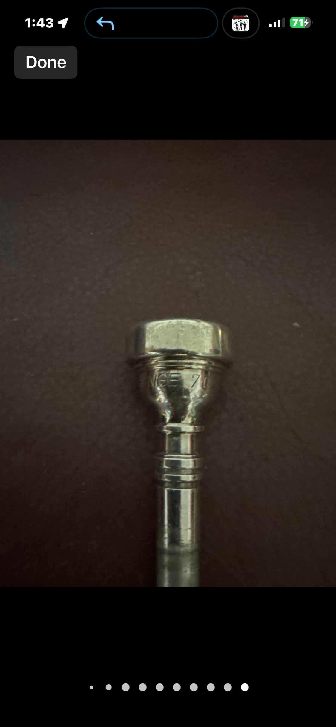 Holton Collegiate Bb cornet SN 424848