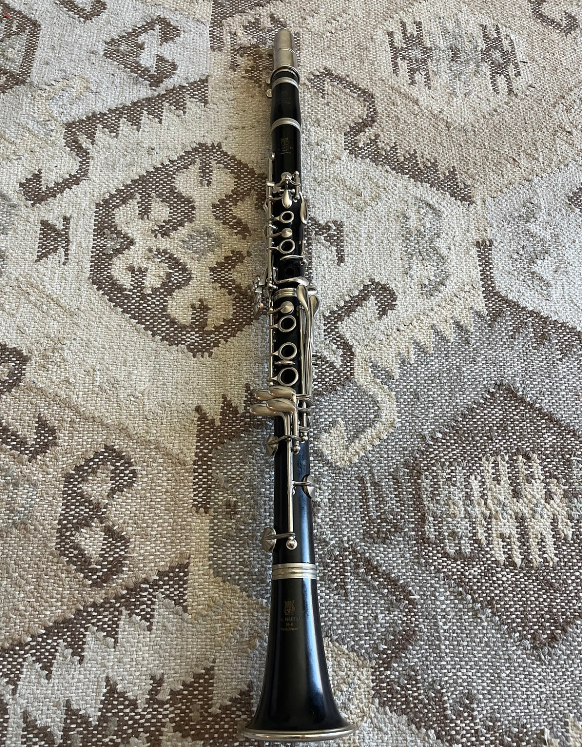 M Martin 14-K Bb Soprano Clarinet (Paris, France) SN 986 (wood)(intermediate)