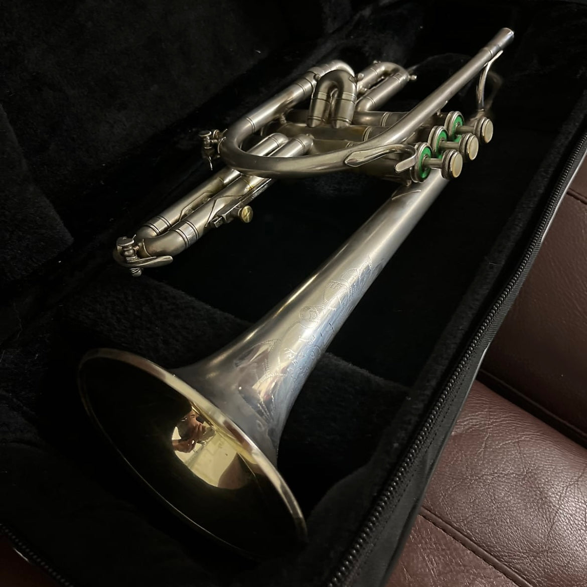 King Master Model Bb cornet (1961) SN 367858 (silver plated) (gold wash bell)(professional)