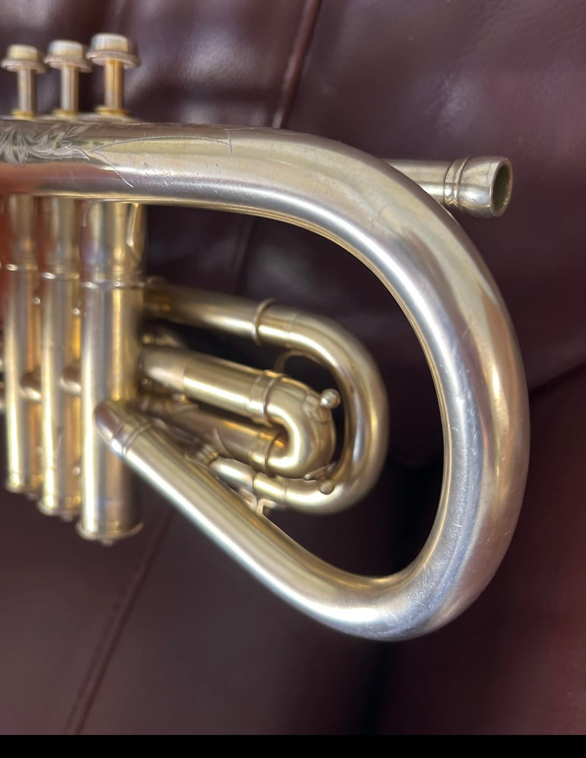 Conn New Invention Bb and A Cornet (1911) SN 123333 (Large Bore .484) (Gold plated)(professional)