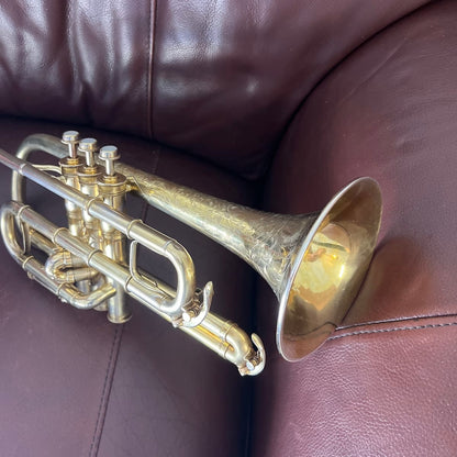 Conn New Invention Bb and A Cornet (1911) SN 123333 (Large Bore .484) (Gold plated)(professional)