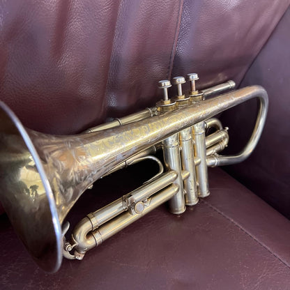 Conn New Invention Bb and A Cornet (1911) SN 123333 (Large Bore .484) (Gold plated)(professional)