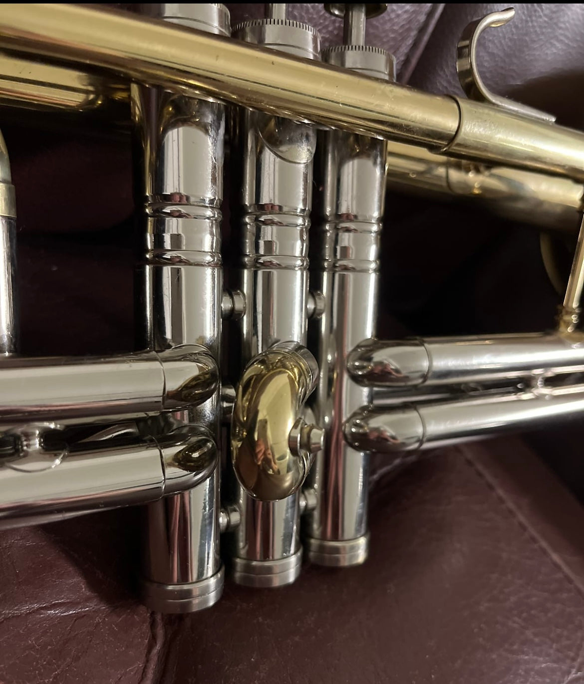 Conn Victor 80A Bb and A Cornet (1964) SN C87499 (professional) (rare) (nickel trim) (opera glass micro tuner)