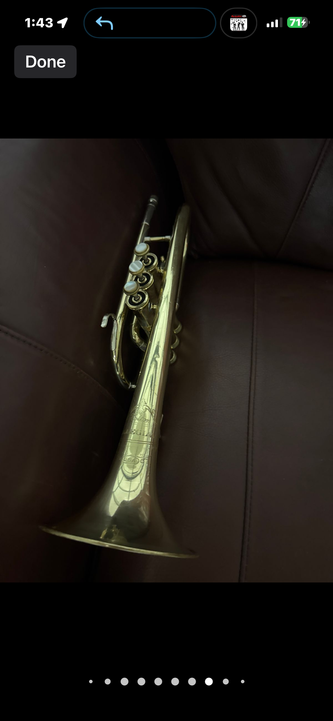 Holton Collegiate Bb cornet SN 424848