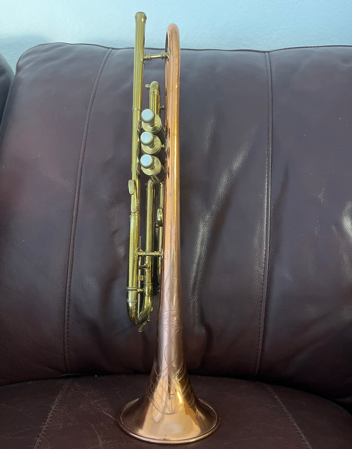 Conn 12B Bb Trumpet (1940) SN 330949 (Coprion - Copper Bell)