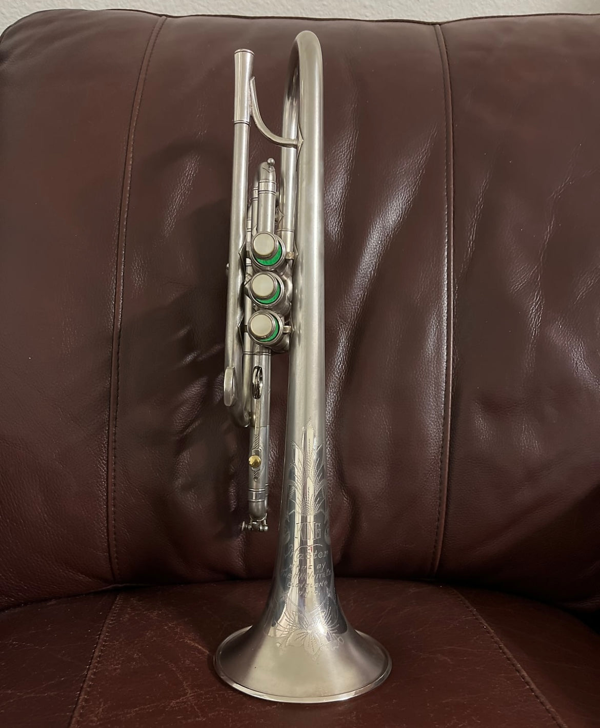 King Master Model Bb cornet (1961) SN 367858 (silver plated) (gold wash bell)(professional)