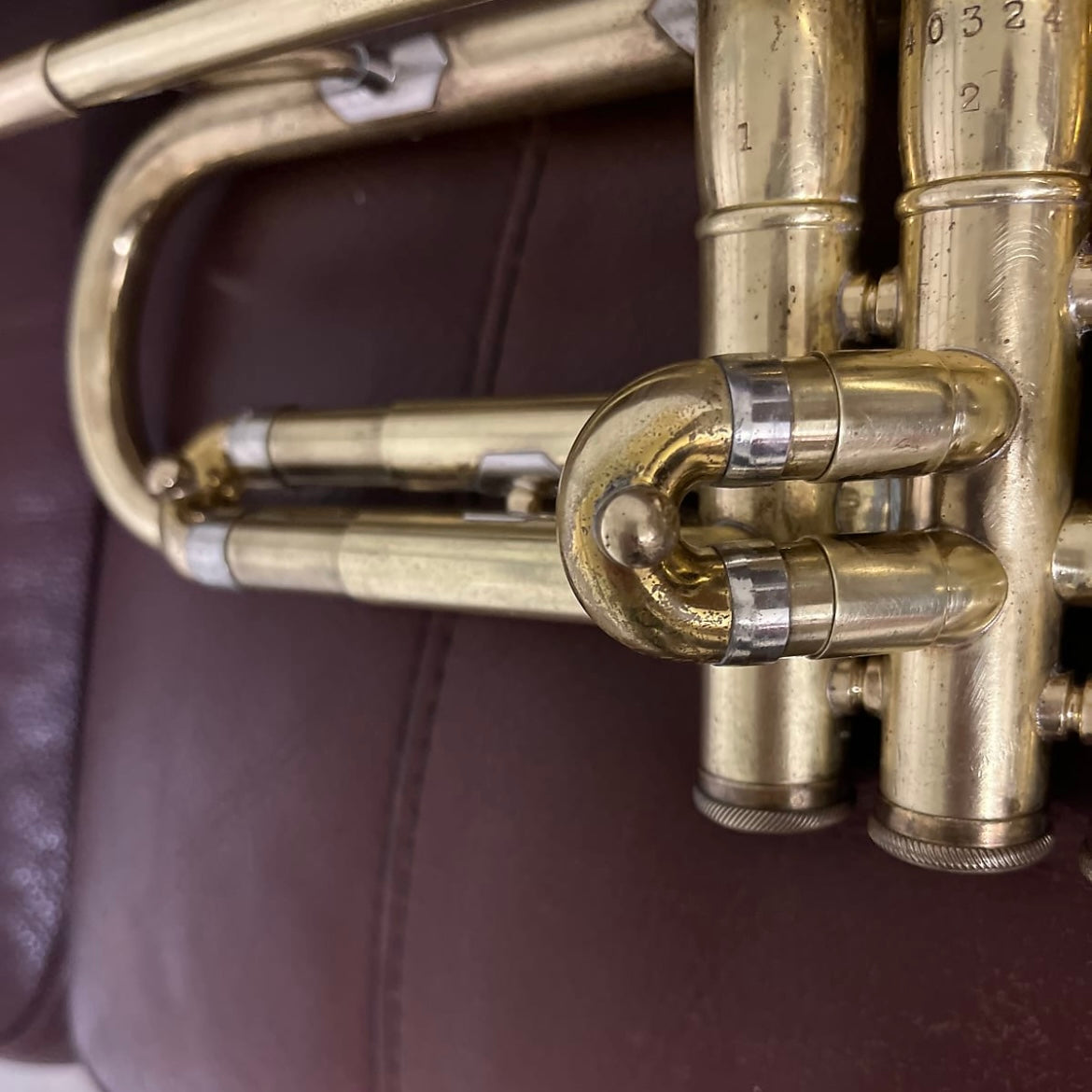 Olds Ambassador A-10 (Los Angeles) Bb Trumpet (1949) SN 40324 (rare) (new lacquer - clear coat)