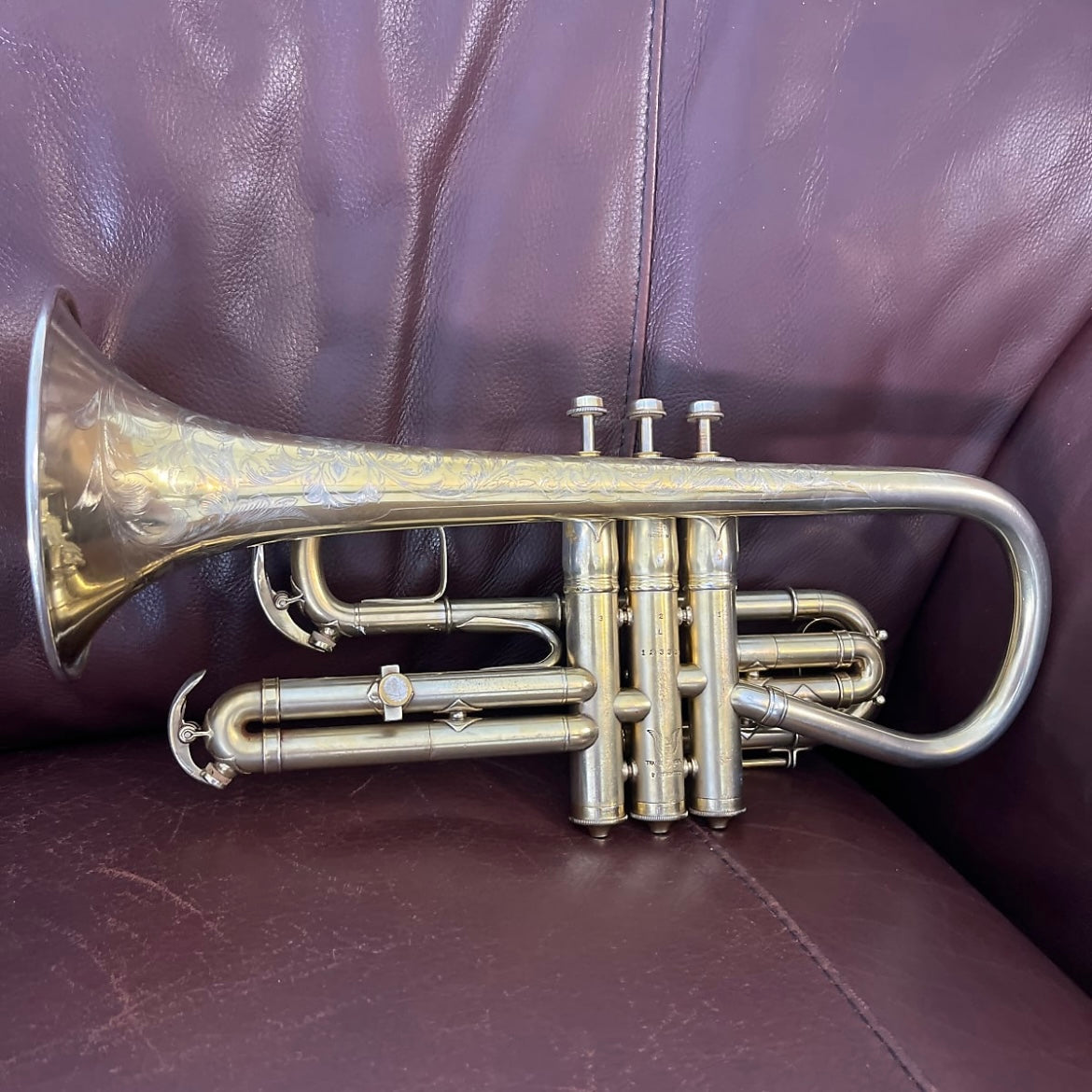 Conn New Invention Bb and A Cornet (1911) SN 123333 (Large Bore .484) (Gold plated)(professional)