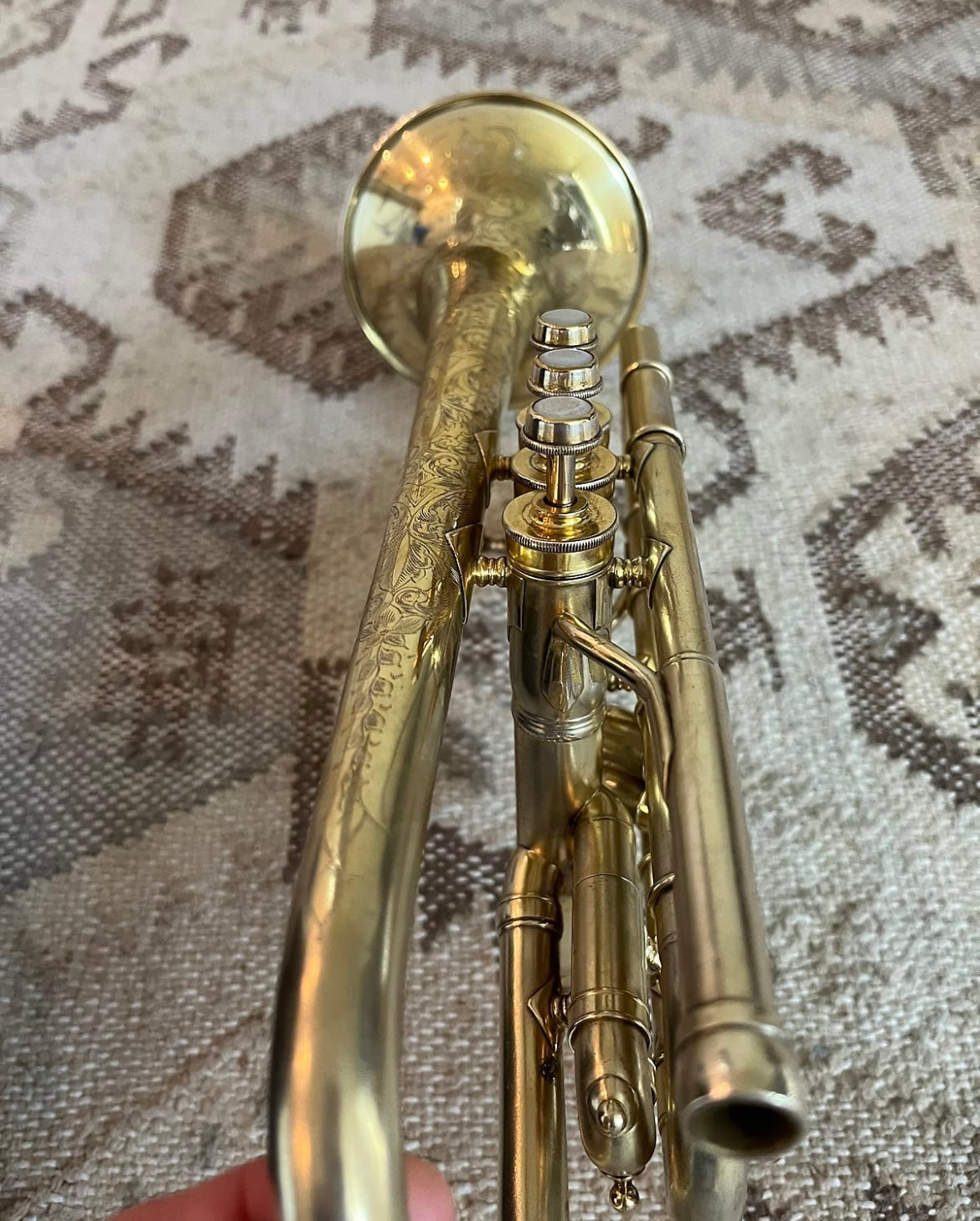 Conn New Invention Bb and A Cornet (1911) SN 123333 (Large Bore .484) (Gold plated)(professional)