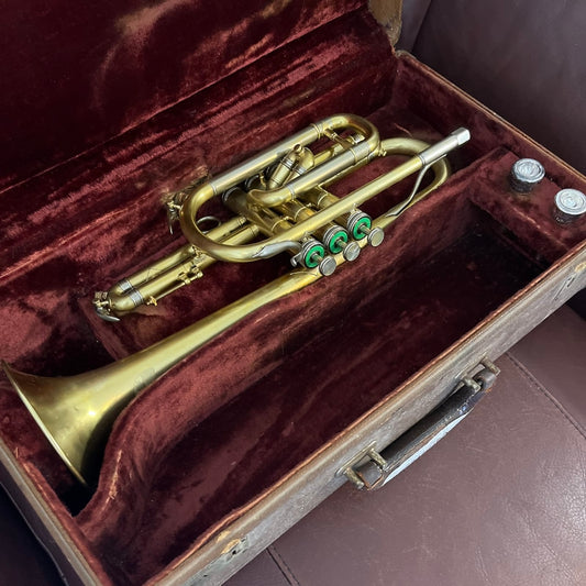 Rudy Muck Citation Bb Cornet (1940) SN 34809 (New lacquer at 100%)