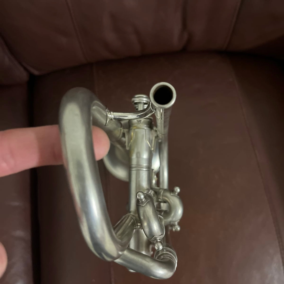 King Master Model Bb cornet (1961) SN 367858 (silver plated) (gold wash bell)(professional)