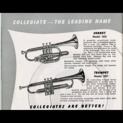 Holton Collegiate (Model 507) Bb trumpet (1948) SN 184592