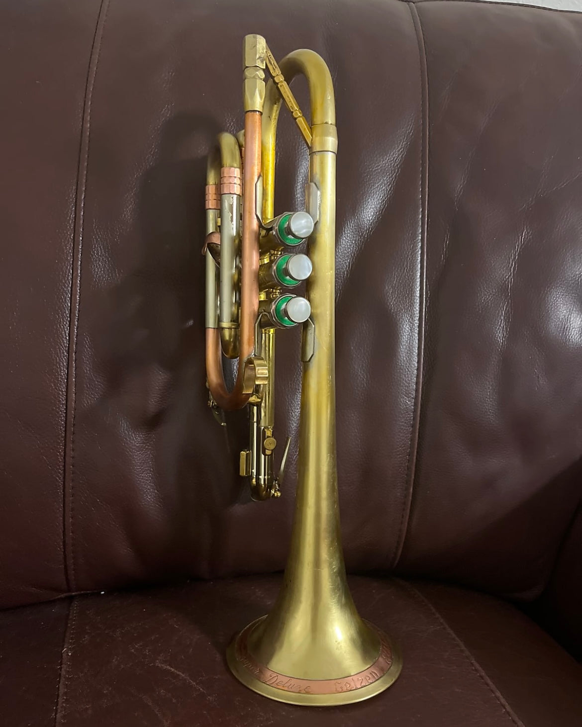 Getzen Super Deluxe Bb Cornet (1958) SN 100583 (rare third slide configuration)