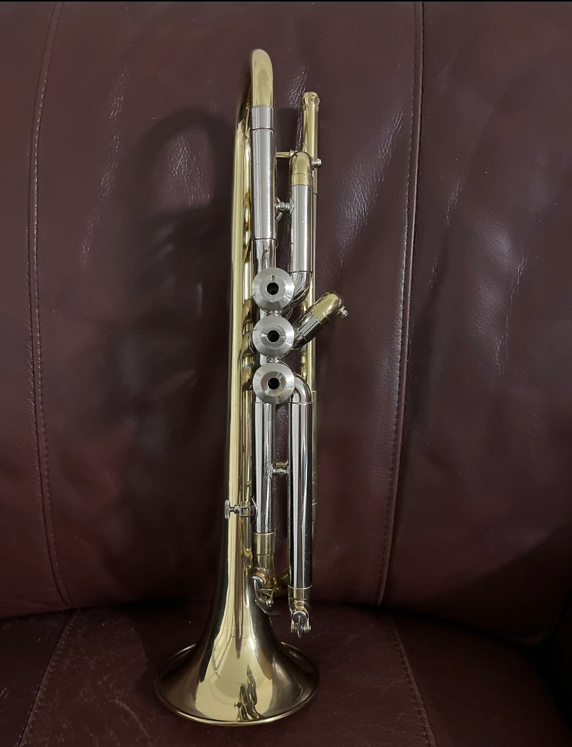 Conn Victor 80A Bb and A Cornet (1964) SN C87499 (professional) (rare) (nickel trim) (opera glass micro tuner)