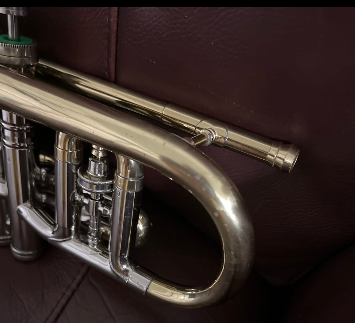 Conn Victor 80A Bb and A Cornet (1964) SN C87499 (professional) (rare) (nickel trim) (opera glass micro tuner)