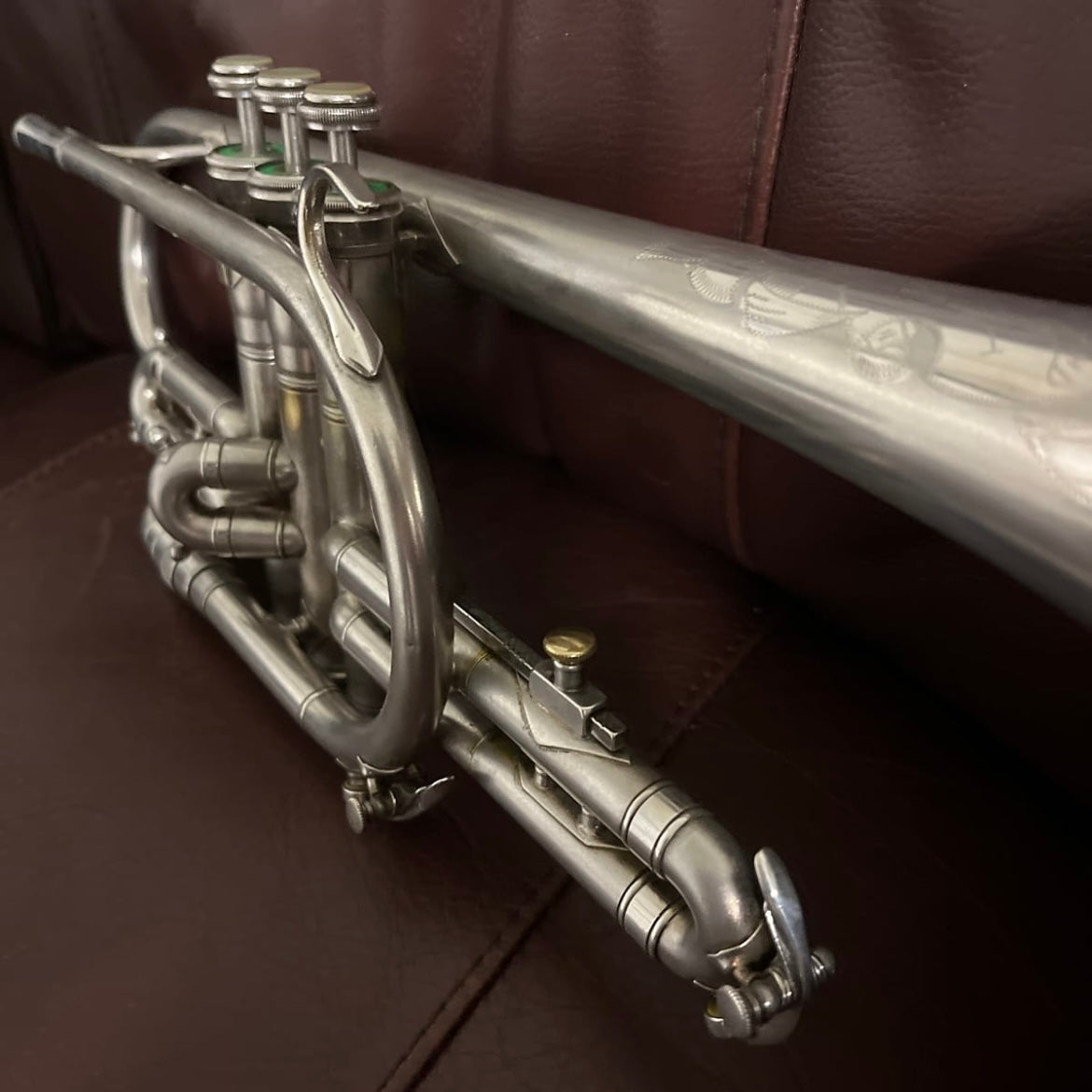 King Master Model Bb cornet (1961) SN 367858 (silver plated) (gold wash bell)(professional)