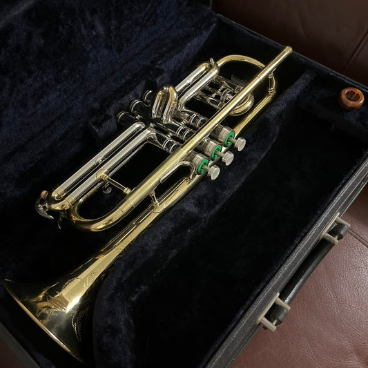 Conn Victor 80A Bb and A Cornet (1964) SN C87499 (professional) (rare) (nickel trim) (opera glass micro tuner)