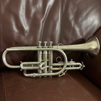 King Master Model Bb cornet (1961) SN 367858 (silver plated) (gold wash bell)(professional)