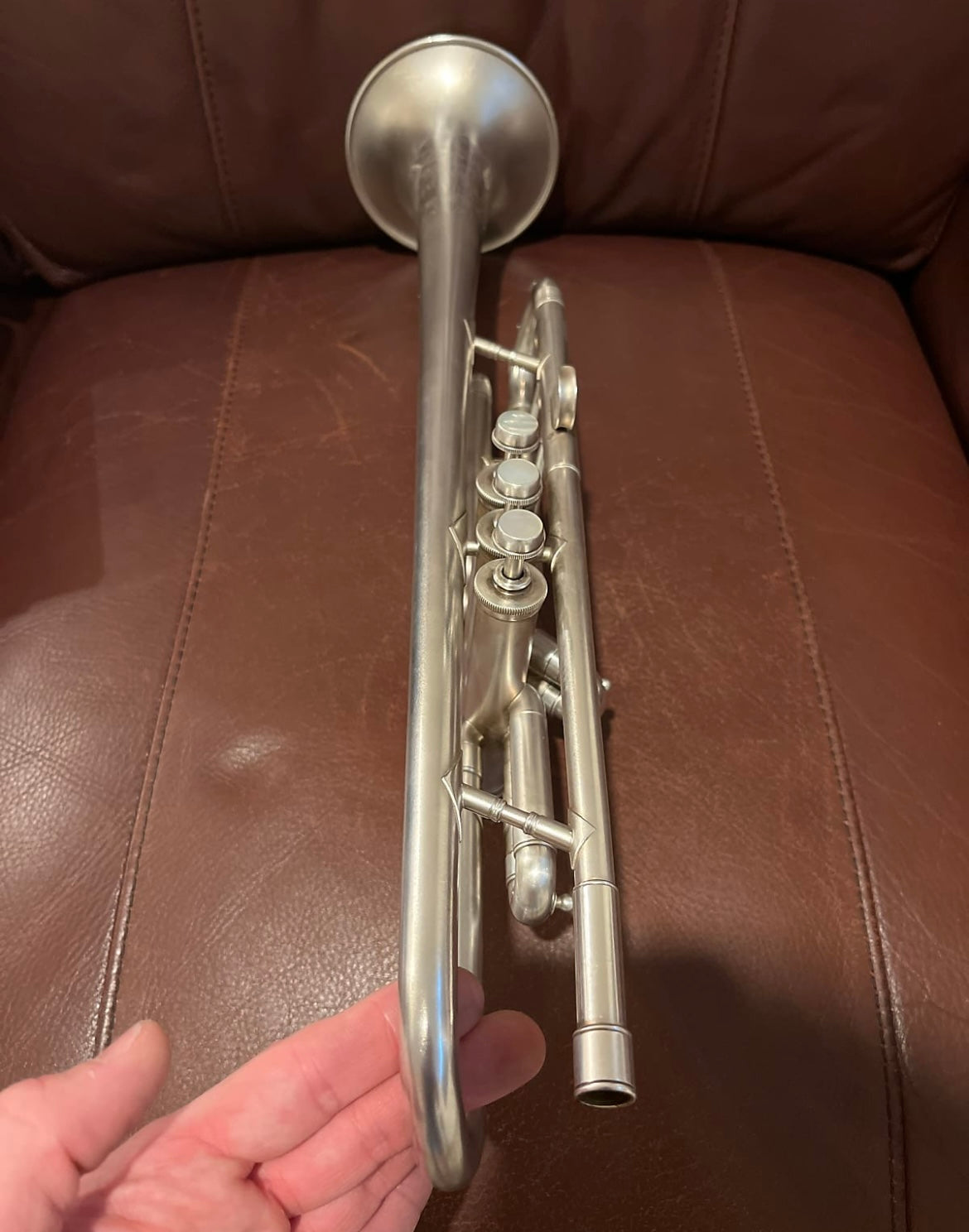 Reynolds Regent (Ohio Band Instruments) (1940s) Bb Trumpet SN 13498 (silver) (rare)