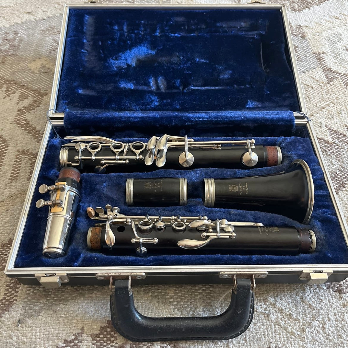 M Martin 14-K Bb Soprano Clarinet (Paris, France) SN 986 (wood)(intermediate)