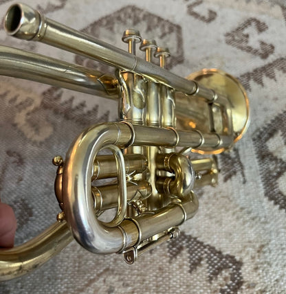 Conn New Invention Bb and A Cornet (1911) SN 123333 (Large Bore .484) (Gold plated)(professional)