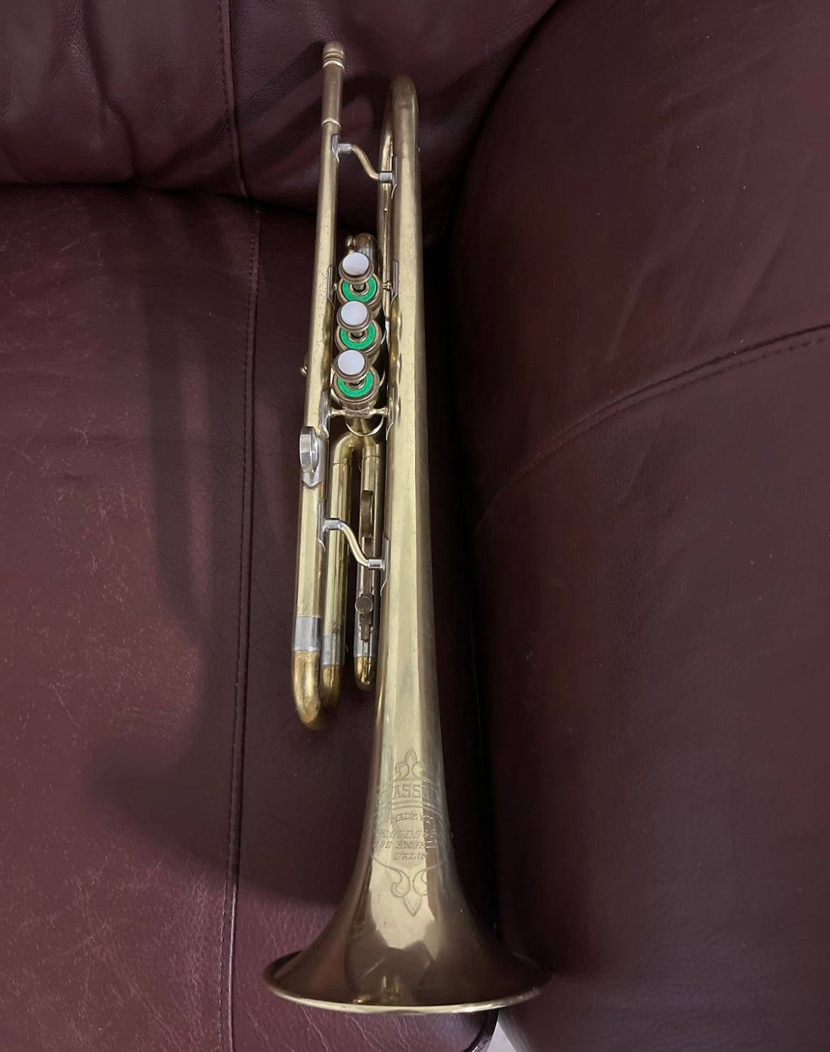 Olds Ambassador A-10 (Los Angeles) Bb Trumpet (1949) SN 40324 (rare) (new lacquer - clear coat)